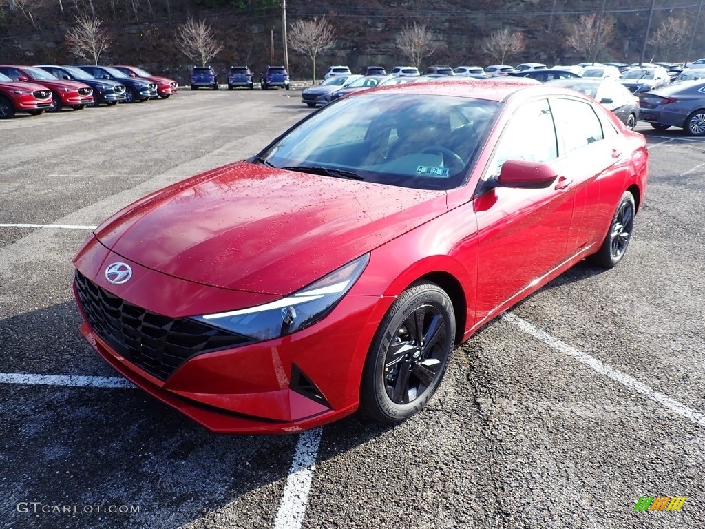 2021 Elantra SEL - Calypso Red / Medium Gray photo #5
