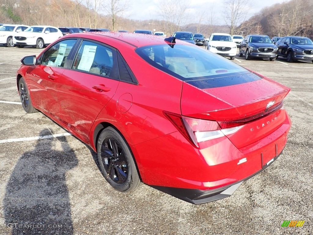 2021 Elantra SEL - Calypso Red / Medium Gray photo #6