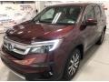 2021 Deep Scarlet Pearl Honda Pilot EX AWD  photo #3