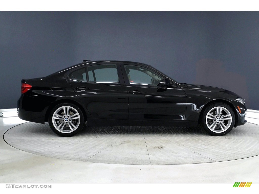 2018 3 Series 320i Sedan - Jet Black / Black photo #14