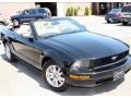 2008 Black Ford Mustang V6 Deluxe Convertible  photo #1