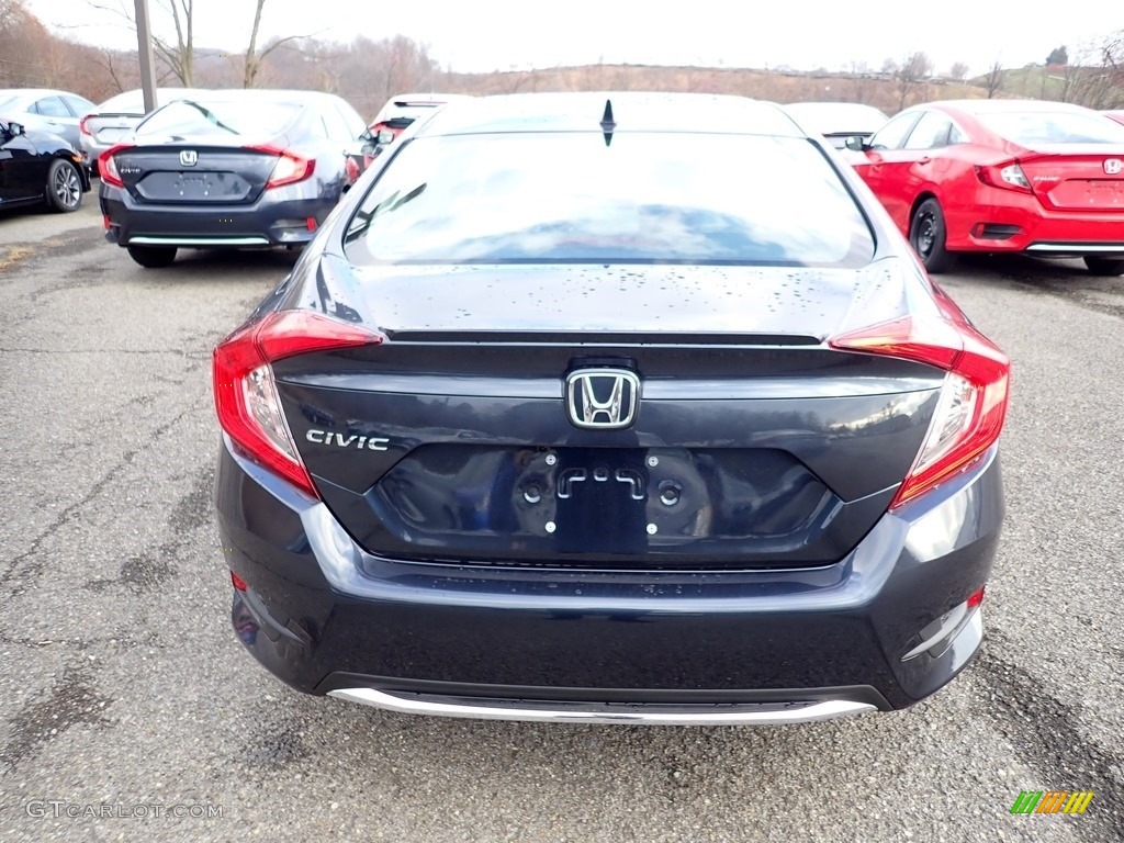 2021 Civic EX Sedan - Cosmic Blue Metallic / Gray photo #3