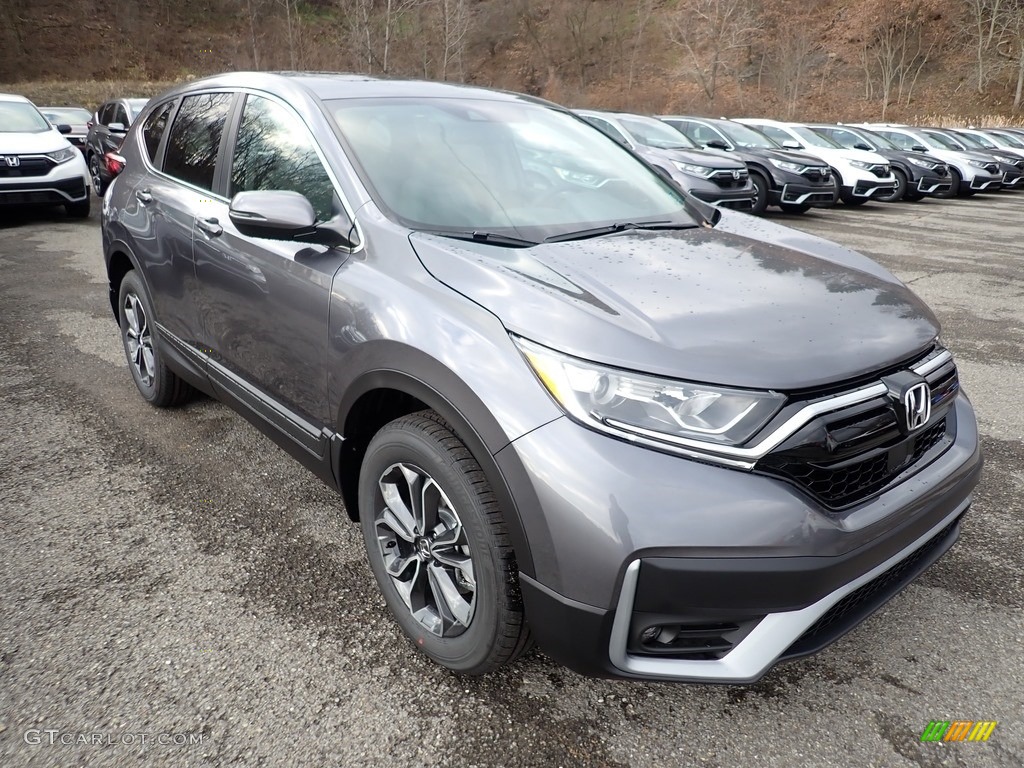 2021 CR-V EX-L AWD - Modern Steel Metallic / Gray photo #6
