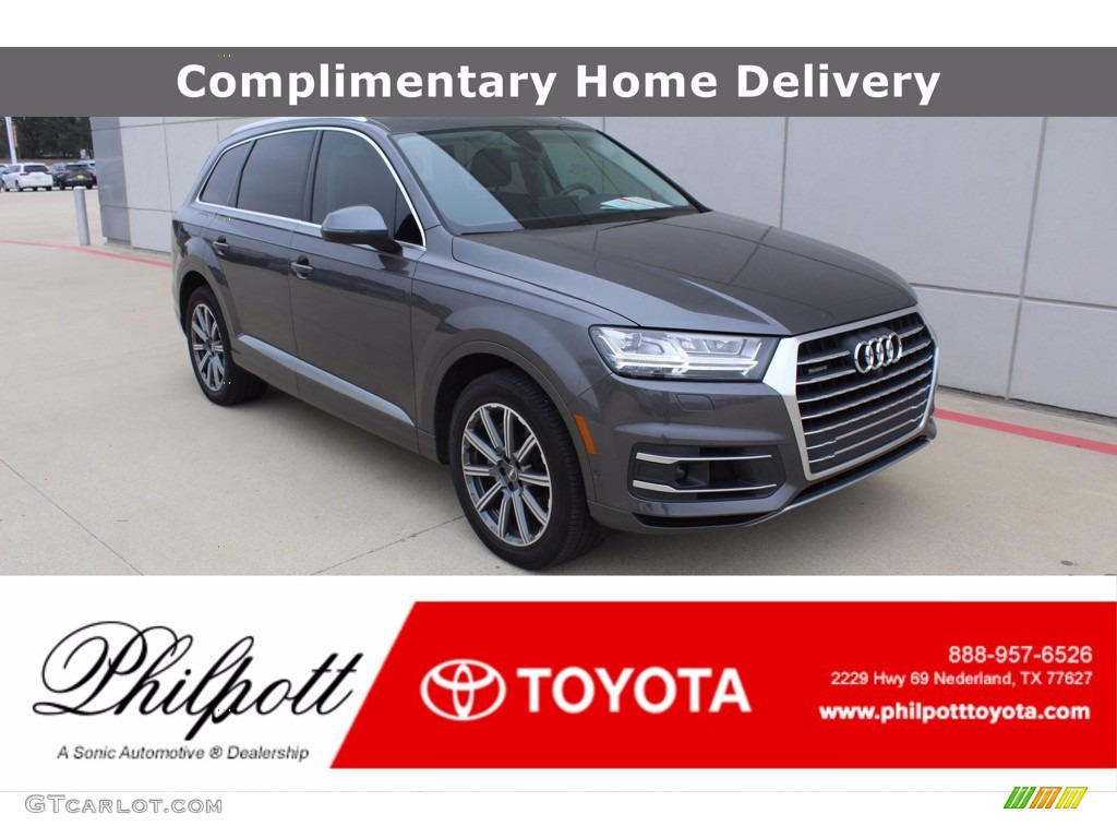 2019 Q7 55 Premium Plus quattro - Samurai Gray Metallic / Black photo #1