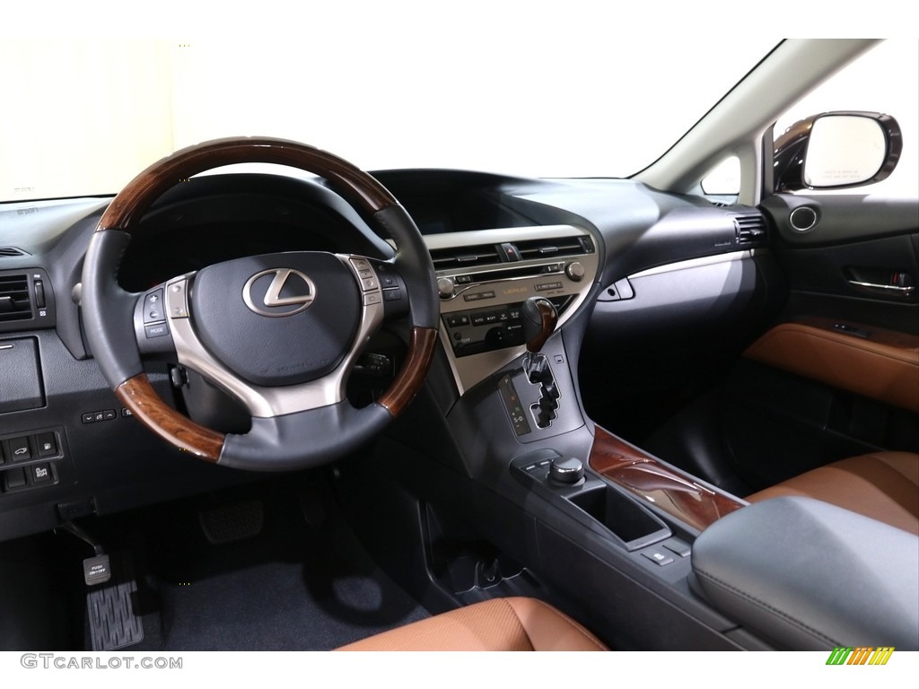 Saddle Tan/Espresso Birds Eye Maple Interior 2013 Lexus RX 350 Photo #140298016