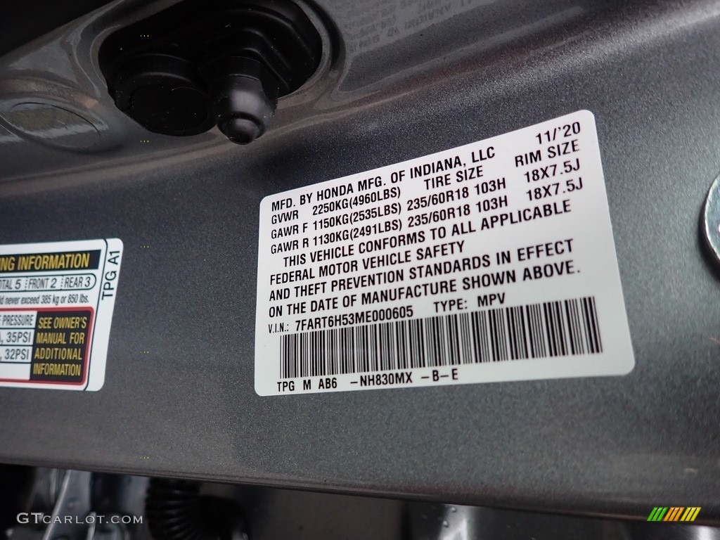 2021 CR-V EX-L AWD Hybrid - Lunar Silver Metallic / Gray photo #12