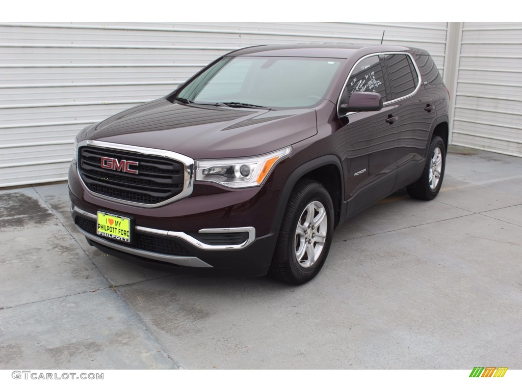 2017 Acadia SLE - Black Cherry Metallic / Jet Black photo #4