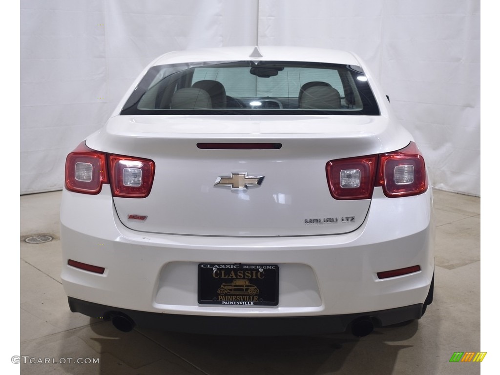 2014 Malibu LTZ - White Diamond Tricoat / Cocoa/Light Neutral photo #3