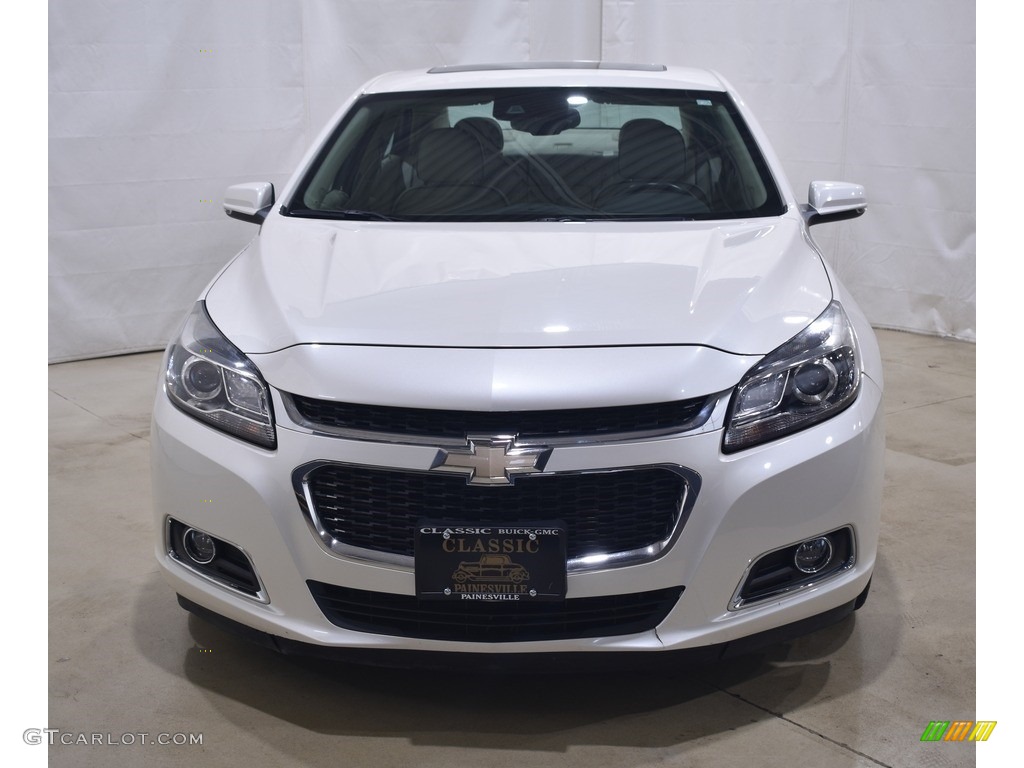 2014 Malibu LTZ - White Diamond Tricoat / Cocoa/Light Neutral photo #4