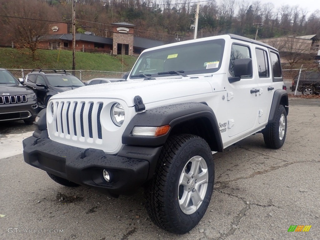 2021 Wrangler Unlimited Sport 4x4 - Bright White / Black photo #1