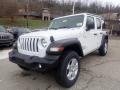 2021 Bright White Jeep Wrangler Unlimited Sport 4x4  photo #1