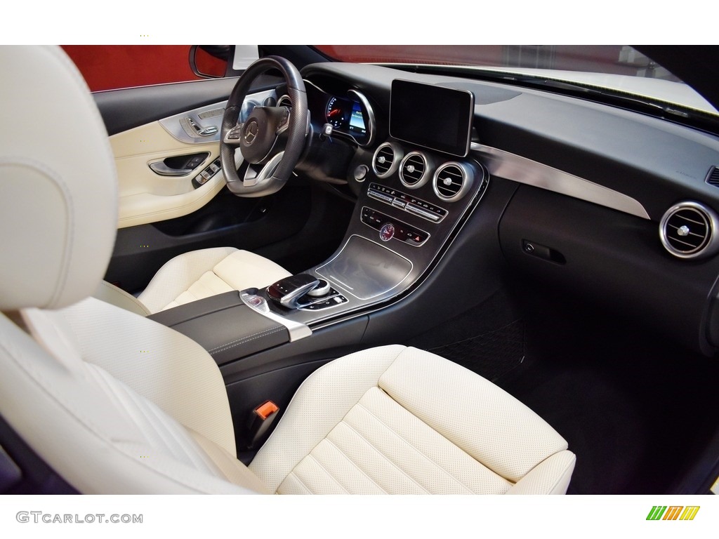 Porcelain/Black Interior 2018 Mercedes-Benz C 300 Cabriolet Photo #140301070
