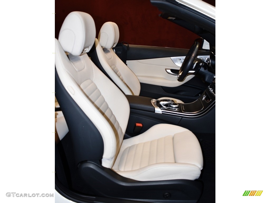 Porcelain/Black Interior 2018 Mercedes-Benz C 300 Cabriolet Photo #140301091