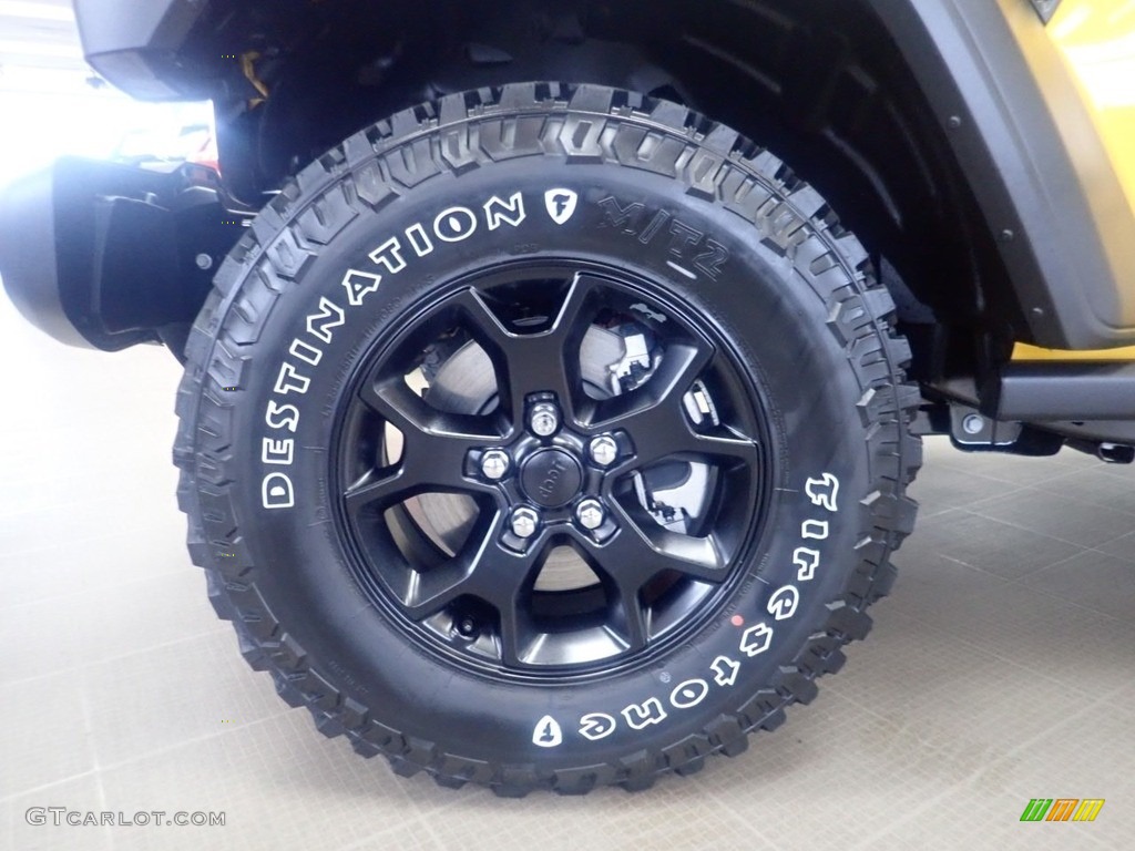 2021 Wrangler Unlimited Willys 4x4 - Hellayella / Black photo #6