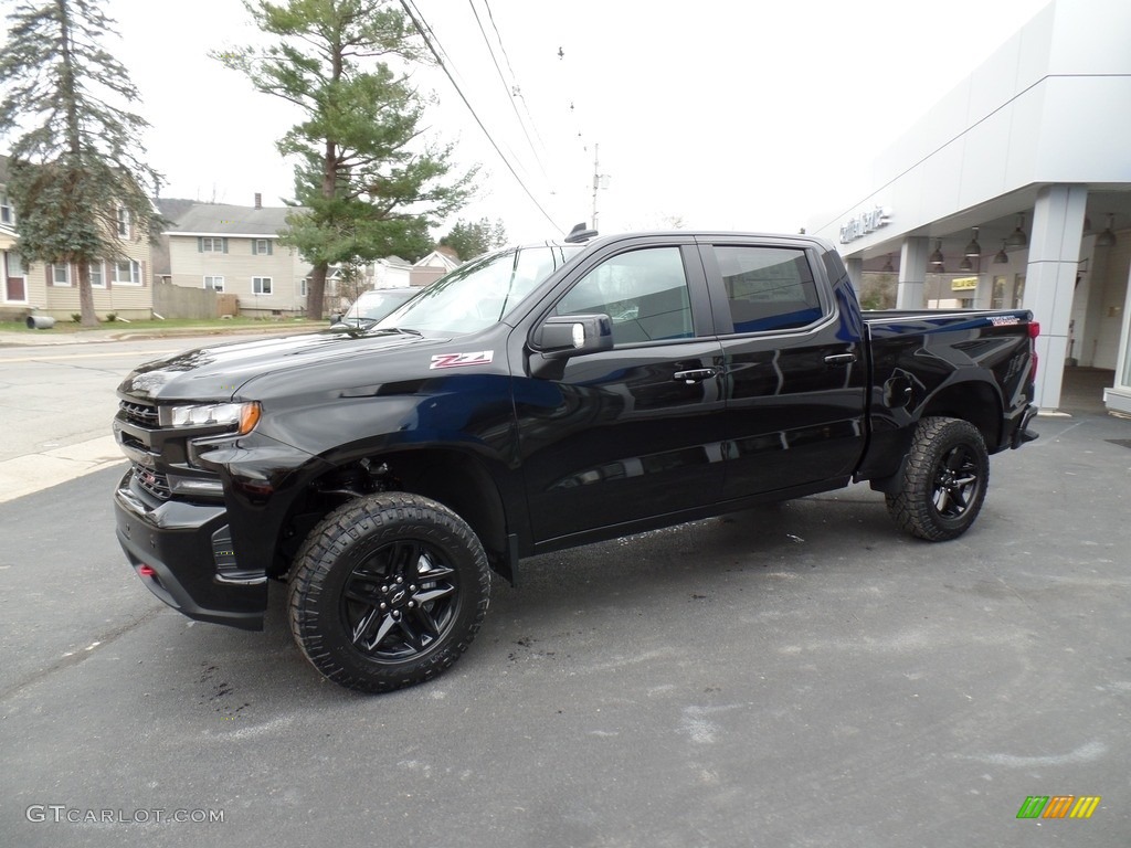 Black 2021 Chevrolet Silverado 1500 LT Trail Boss Crew Cab 4x4 Exterior Photo #140303098