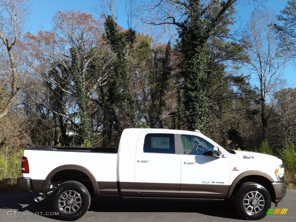 Pearl White 2020 Ram 2500 Laramie Longhorn Mega Cab 4x4 Exterior Photo #140303107