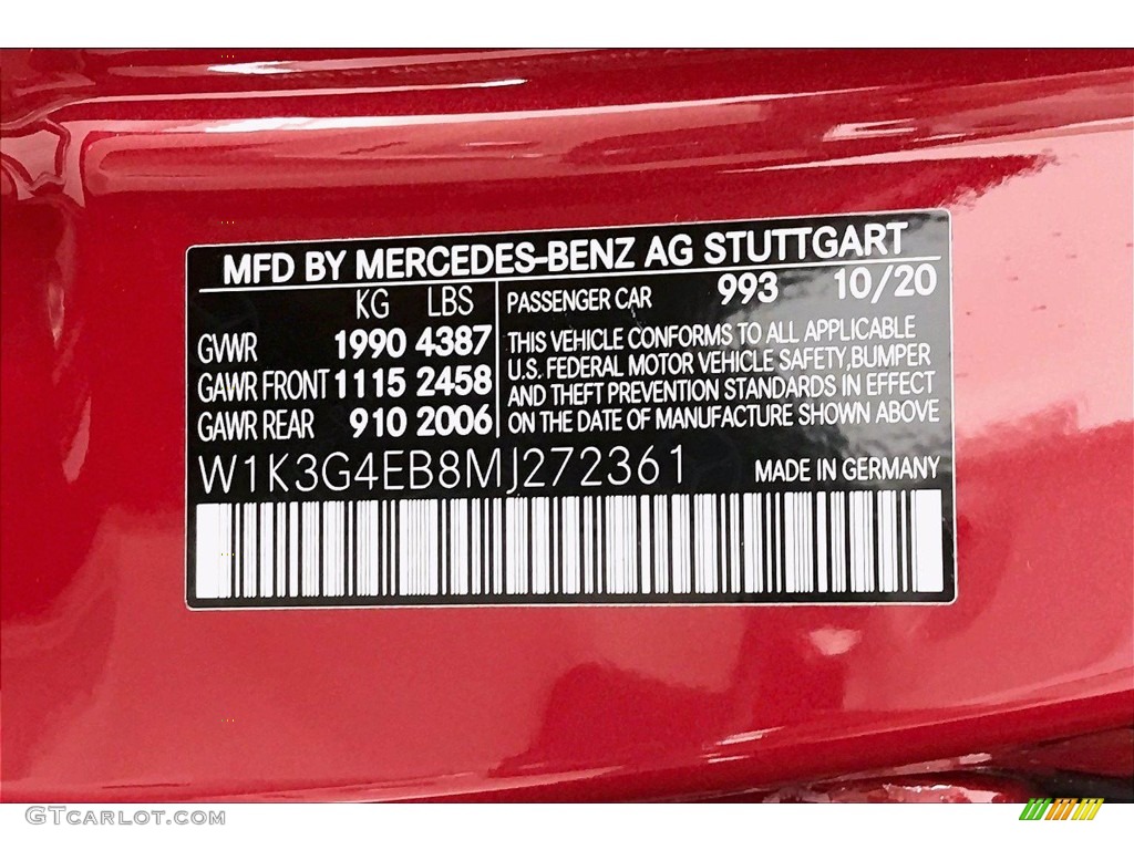 2021 A 220 Sedan - Patagonia Red Metallic / Macchiato Beige photo #11