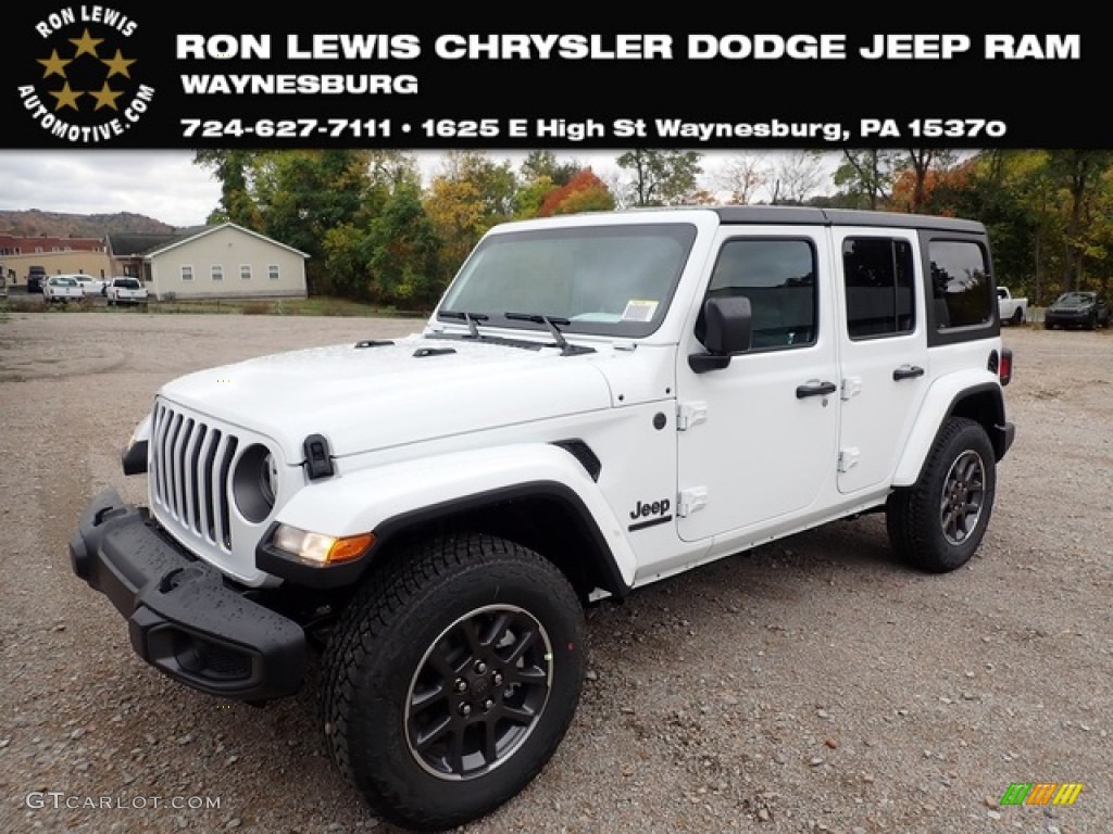 2021 Wrangler Unlimited Sport 4x4 - Bright White / Black photo #1