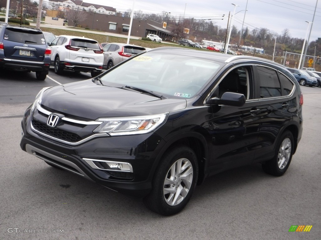 2016 CR-V EX-L AWD - Crystal Black Pearl / Black photo #5