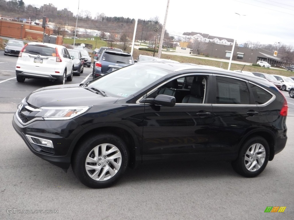 2016 CR-V EX-L AWD - Crystal Black Pearl / Black photo #6