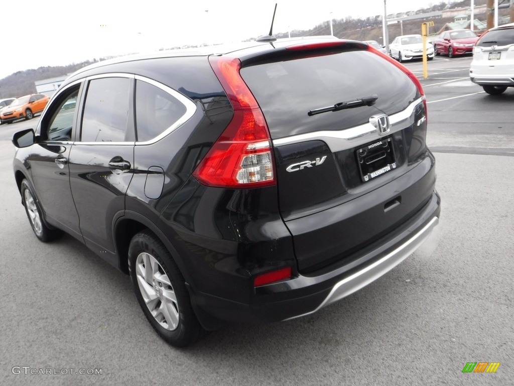 2016 CR-V EX-L AWD - Crystal Black Pearl / Black photo #7