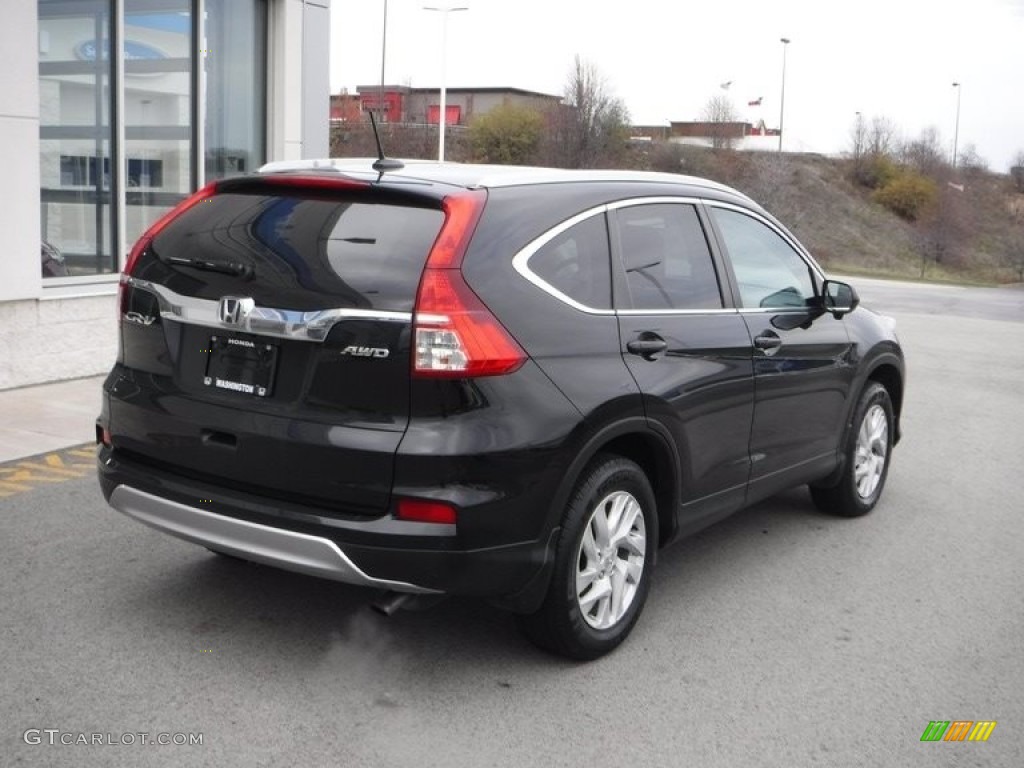 2016 CR-V EX-L AWD - Crystal Black Pearl / Black photo #9