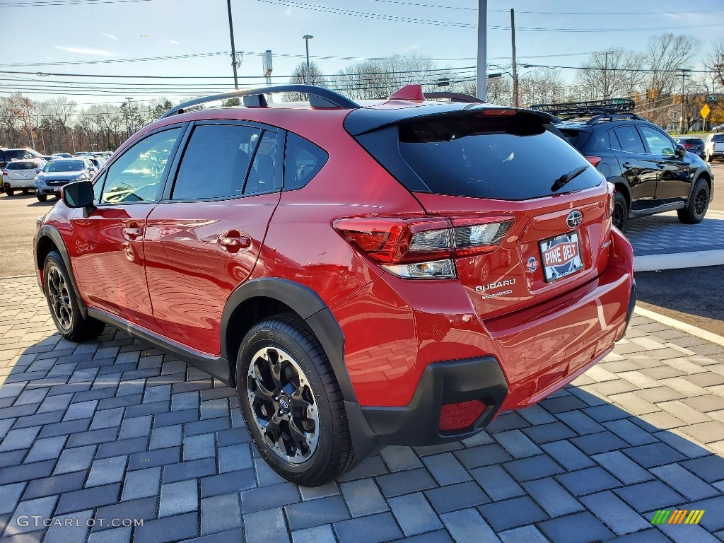 2021 Crosstrek Premium - Pure Red / Black photo #3