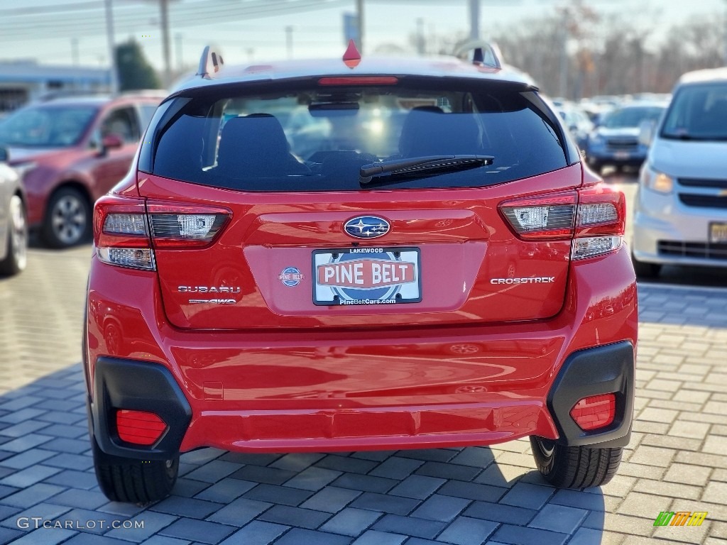 2021 Crosstrek Premium - Pure Red / Black photo #4