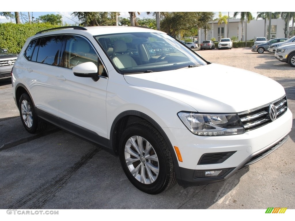 Pure White 2018 Volkswagen Tiguan SE Exterior Photo #140309139