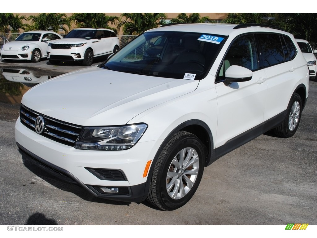 Pure White 2018 Volkswagen Tiguan SE Exterior Photo #140309188