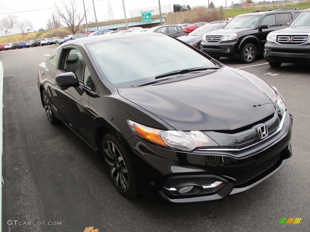 Crystal Black Pearl 2014 Honda Civic EX-L Coupe Exterior Photo #140309262