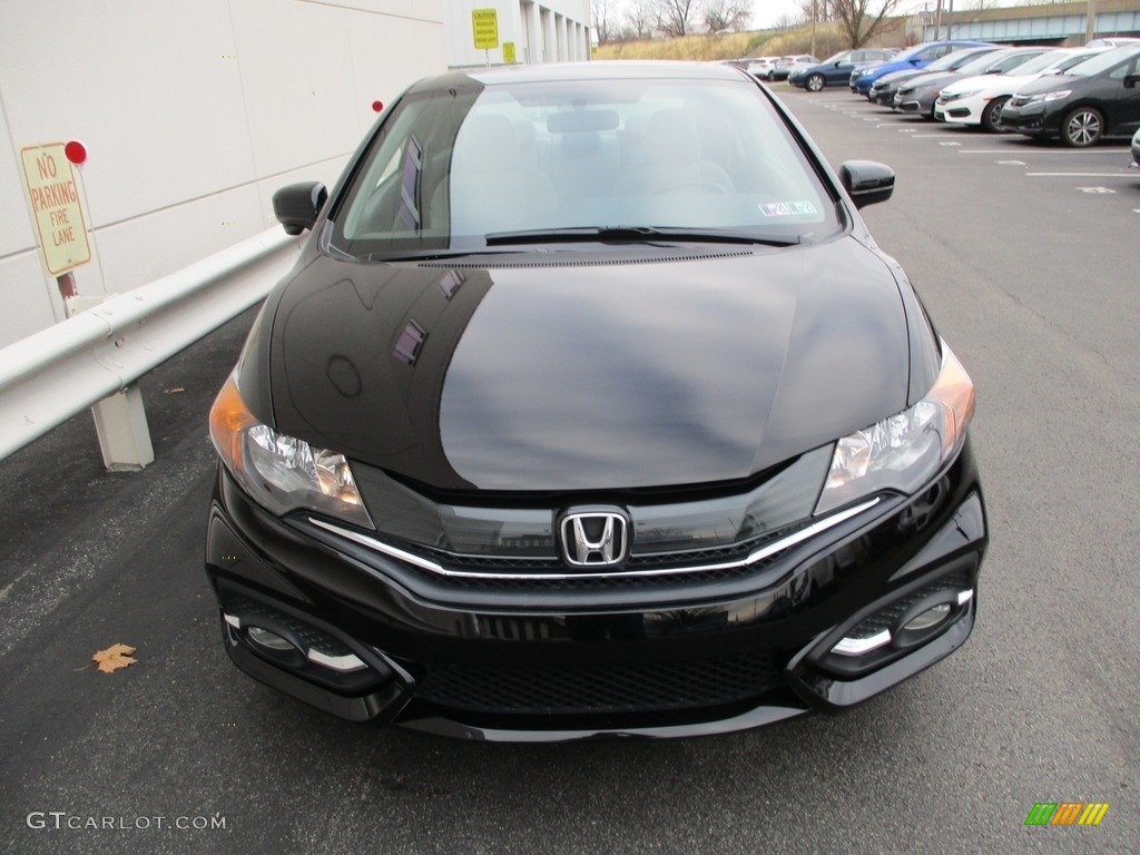 Crystal Black Pearl 2014 Honda Civic EX-L Coupe Exterior Photo #140309286