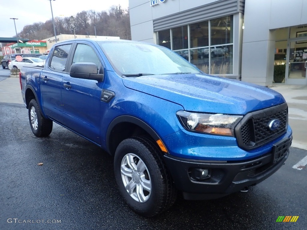 2019 Ranger STX SuperCrew 4x4 - Lightning Blue Metallic / Ebony photo #8