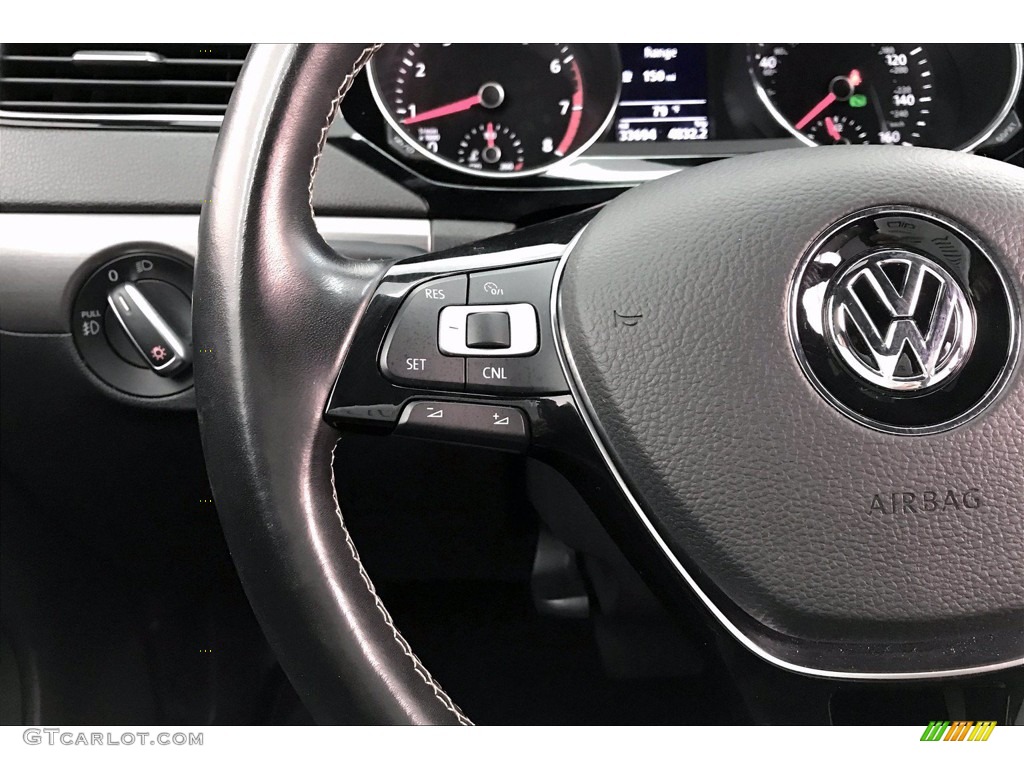 2016 Volkswagen Jetta Sport Black/Ceramique Steering Wheel Photo #140310619