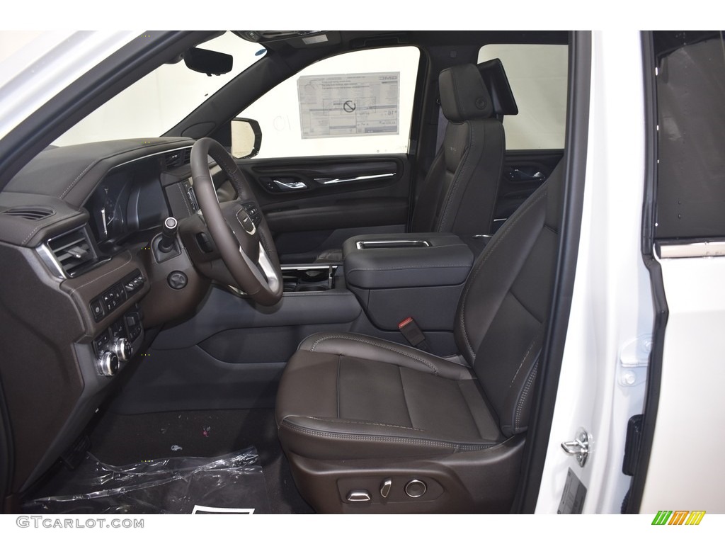 2021 Yukon Denali 4WD - White Frost Tricoat / Dark Walnut/­Slate photo #7