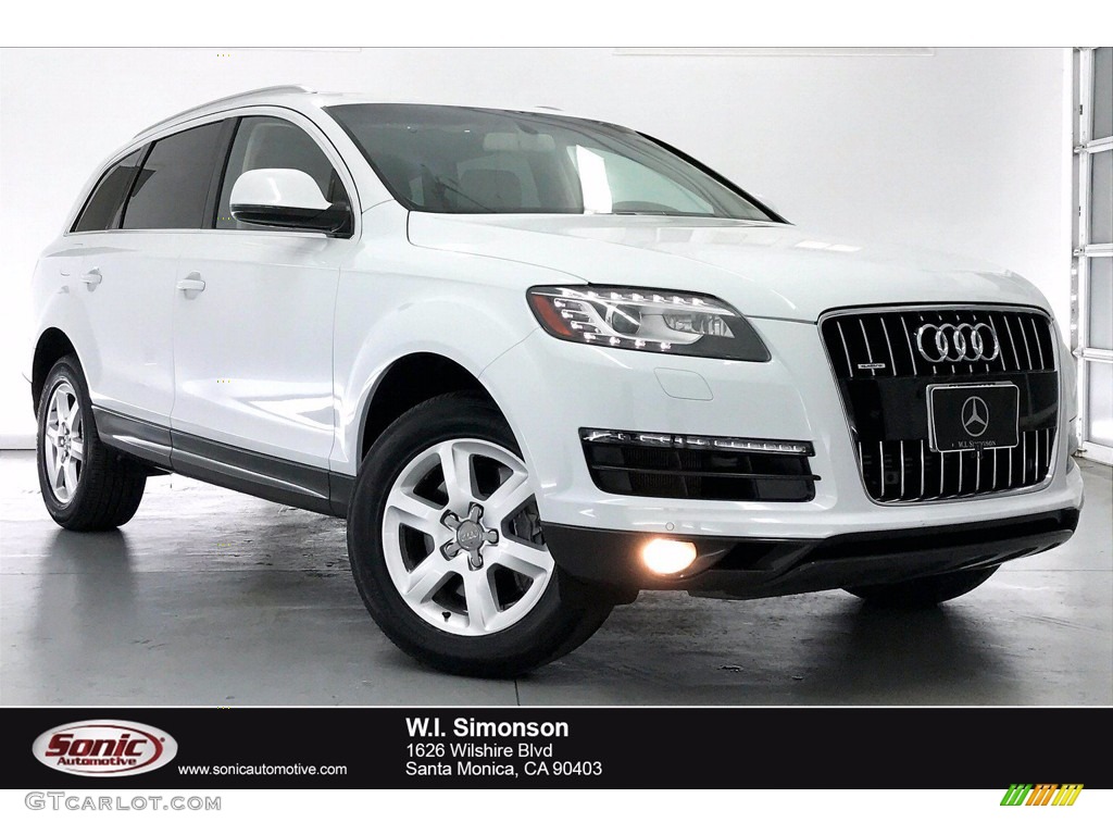 2013 Q7 3.0 TFSI quattro - Glacier White Metallic / Cardamom Beige photo #1