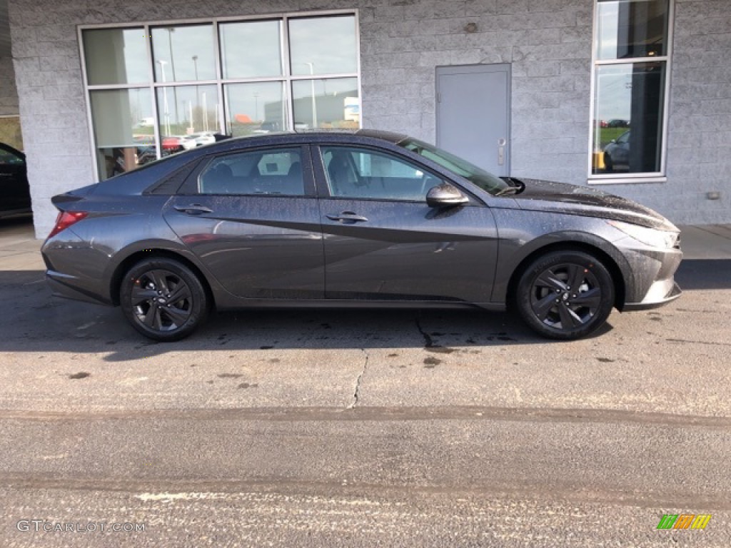 2021 Elantra SEL - Portofino Gray / Black photo #2
