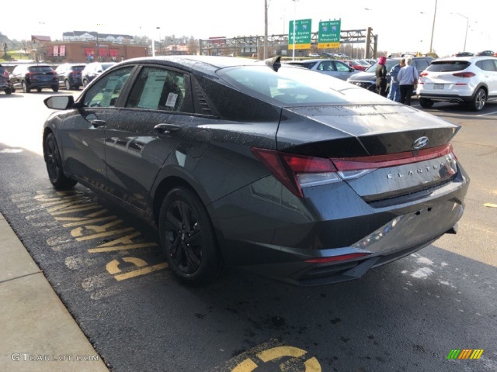 2021 Elantra SEL - Portofino Gray / Black photo #3
