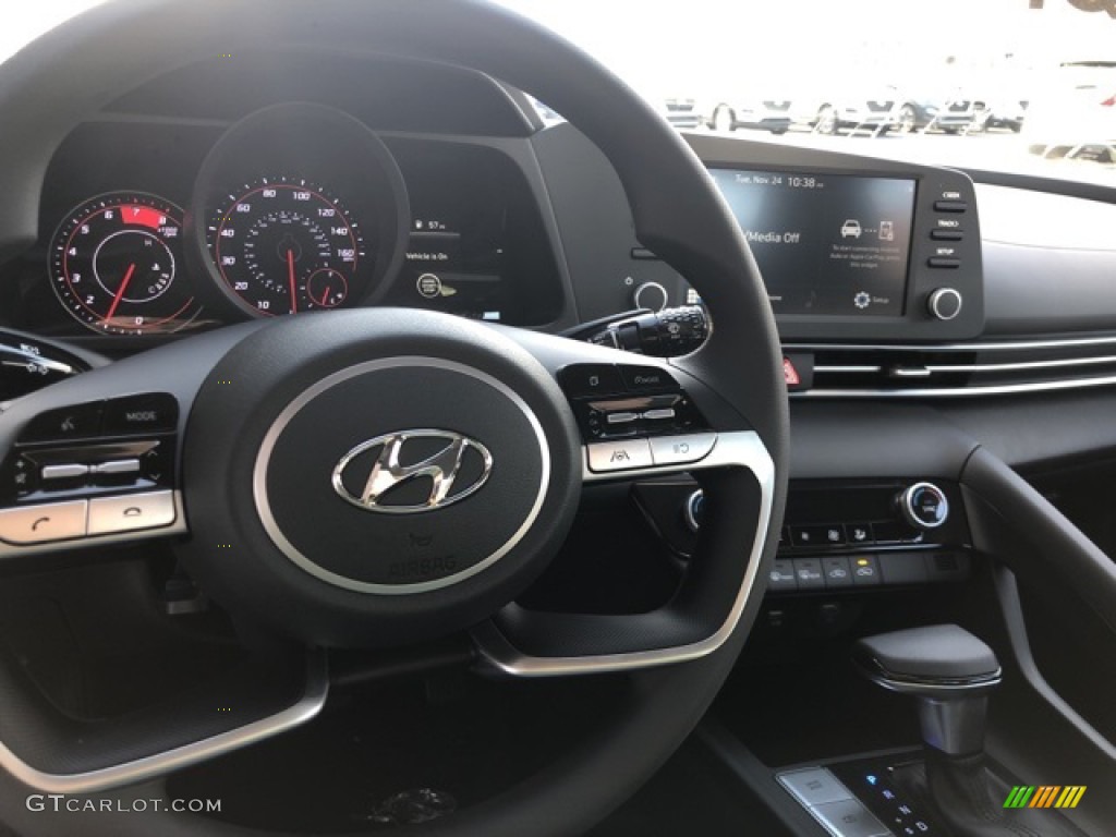 2021 Elantra SEL - Portofino Gray / Black photo #6