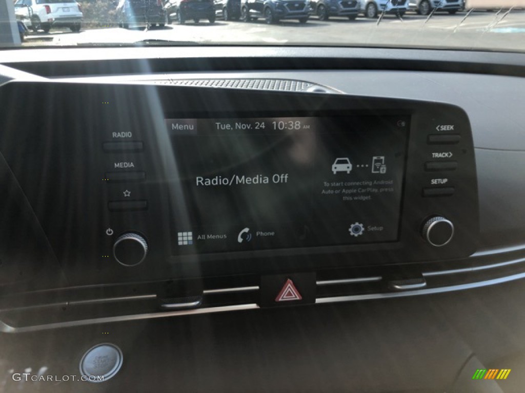 2021 Elantra SEL - Portofino Gray / Black photo #16
