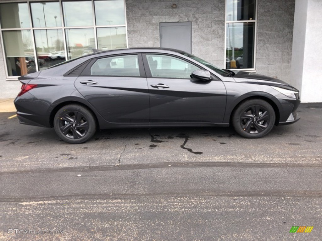 2021 Elantra SEL - Portofino Gray / Black photo #2