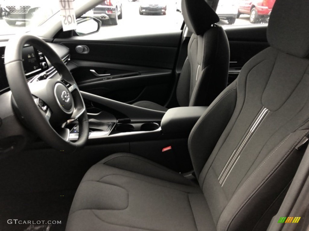 2021 Elantra SEL - Portofino Gray / Black photo #6