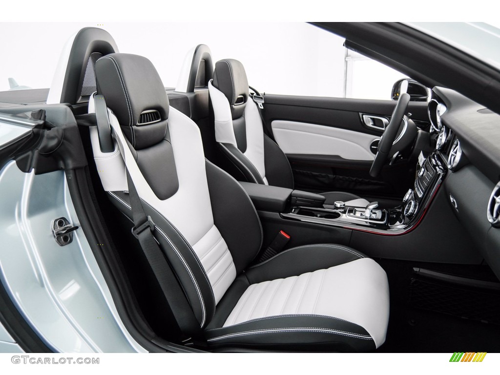 Platinum White/Black Interior 2018 Mercedes-Benz SLC 300 Roadster Photo #140314051