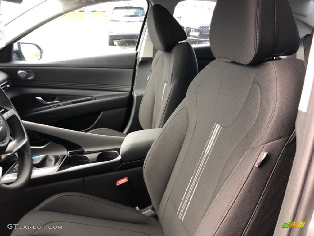 2021 Elantra SEL - Shimmering Silver Pearl / Black photo #14