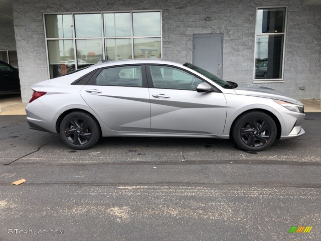 2021 Elantra SEL - Shimmering Silver Pearl / Medium Gray photo #2