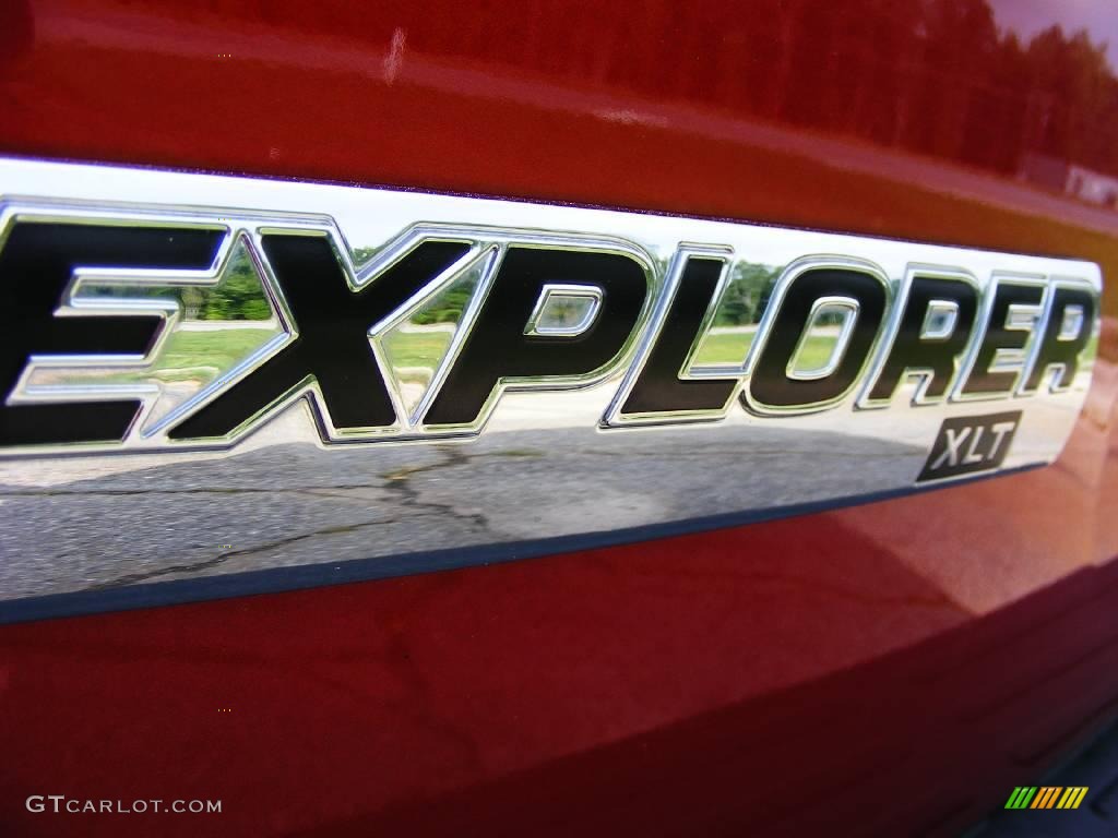2008 Explorer XLT - Redfire Metallic / Black/Stone photo #10