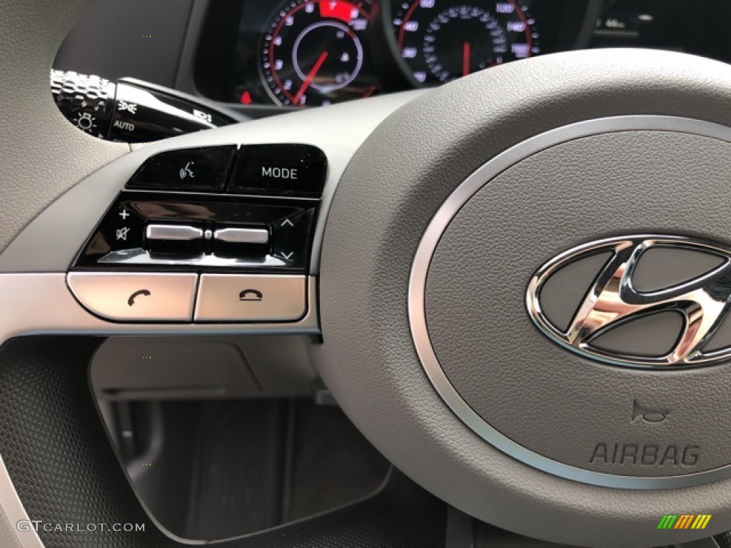 2021 Elantra SEL - Shimmering Silver Pearl / Medium Gray photo #9