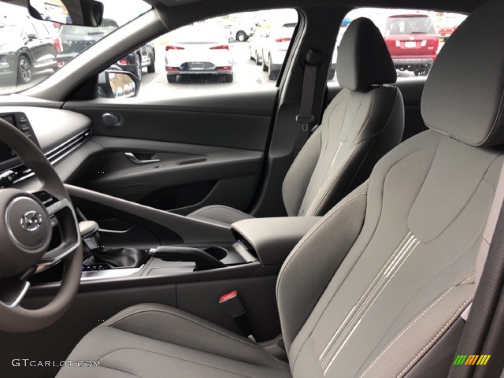 2021 Elantra SEL - Shimmering Silver Pearl / Medium Gray photo #14