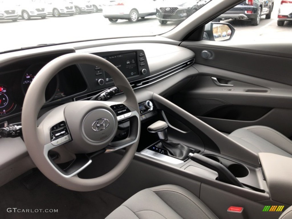 2021 Elantra SEL - Shimmering Silver Pearl / Medium Gray photo #15