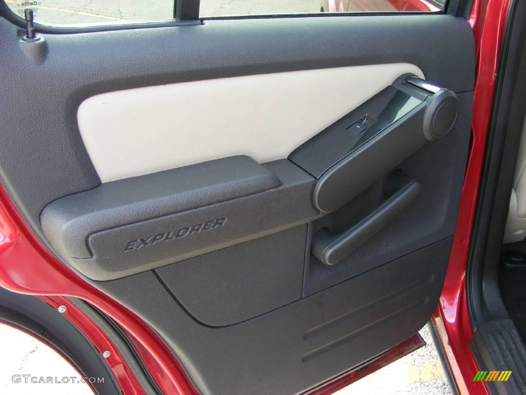 2008 Explorer XLT - Redfire Metallic / Black/Stone photo #16
